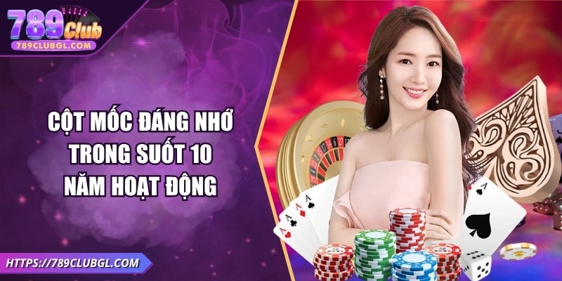 Cột mốc đáng nhớ trong suốt 10 năm hoạt động