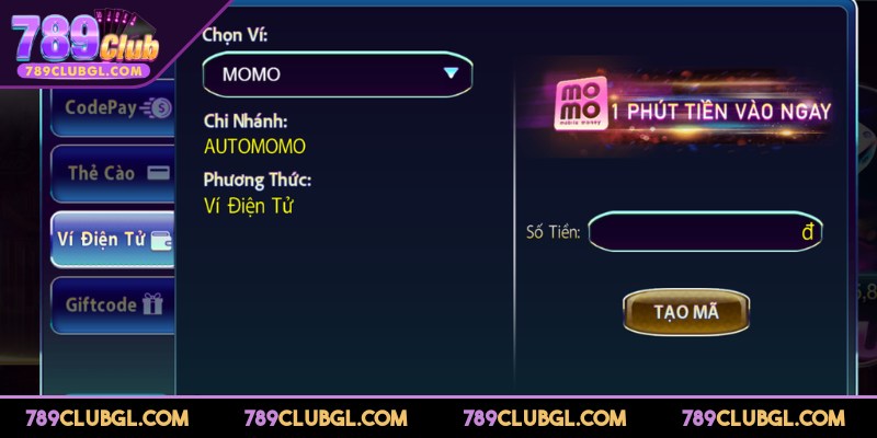 Một số lưu ý trước khi nạp tiền 789Club