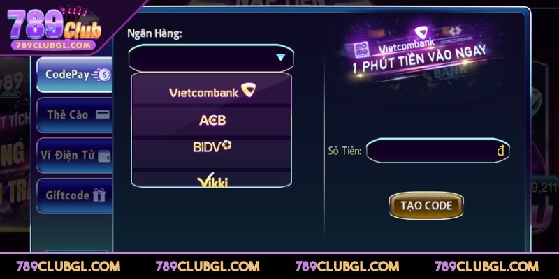 Tổng quan nạp tiền 789Club